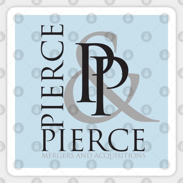 PIERCE & PIERCE - BLACK Sticker by spicytees